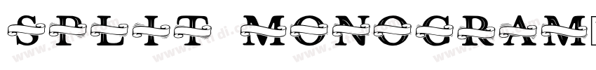 Split Monogram字体转换 Split Monogram字体转换